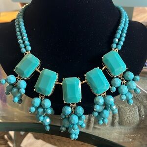 Talbots #115 Turquoise Statement Necklace
